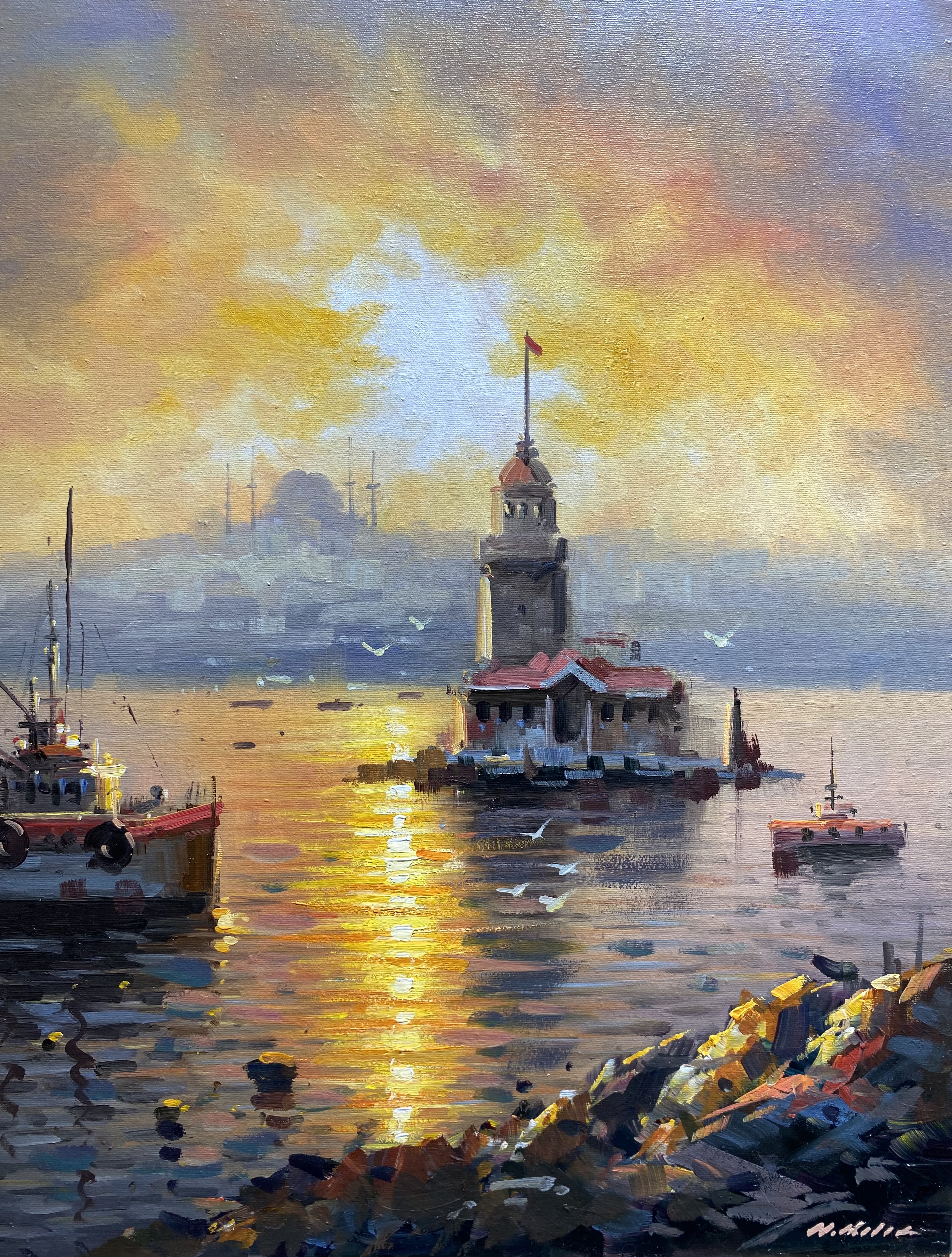 Gün batımı kız kulesi