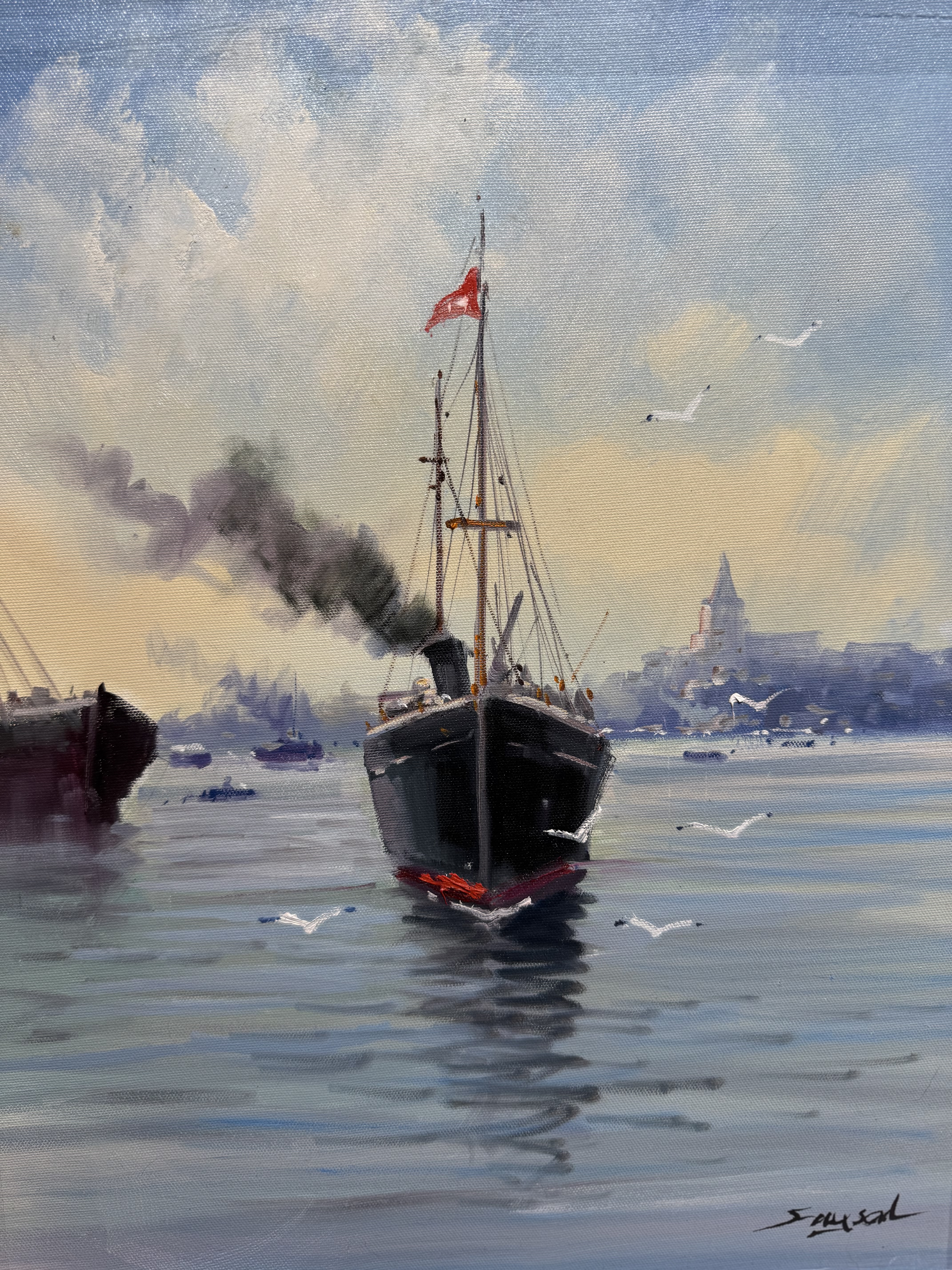 Boğaziçi’nde bir vapur